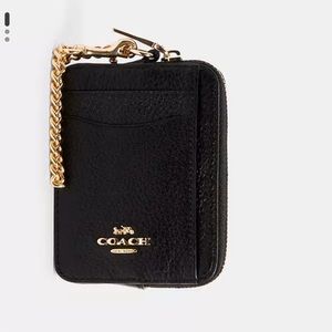 Coach zip card case
